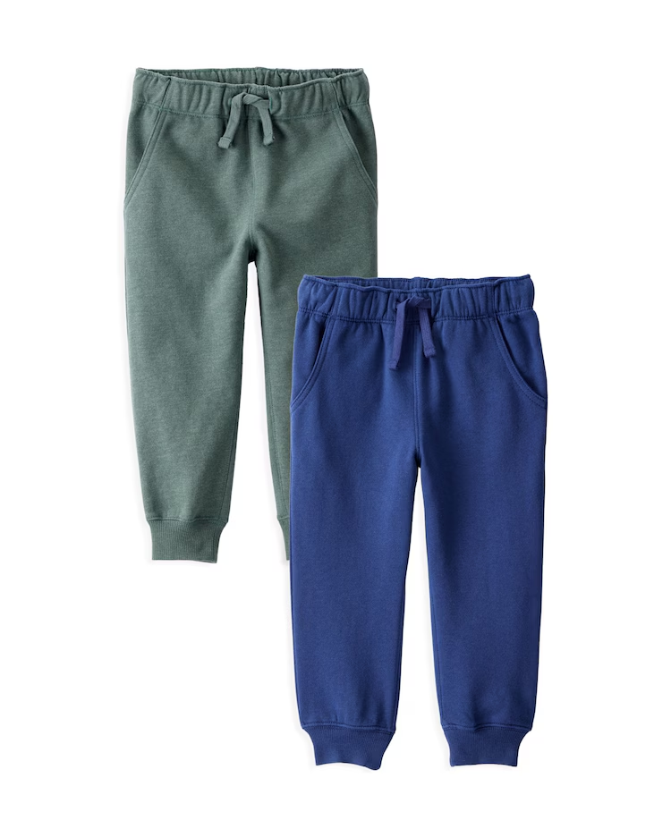 Kit calça de moletom infantil 2 peças jogger - multicor | Carter's